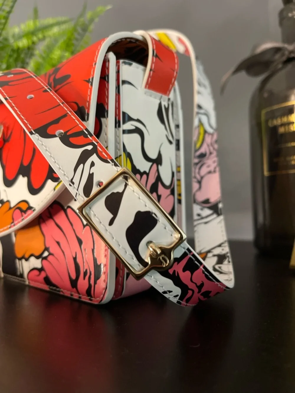 NWT Christian Louboutin Ruby 54 Floral Print Crossbody Bag - Picture 9 of 10